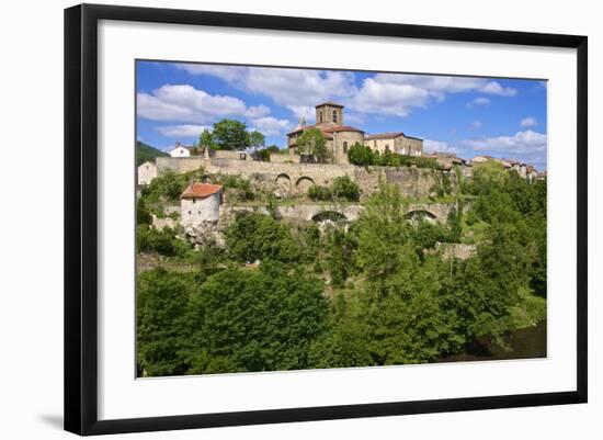 Perched Medieval Village, Haute Loire-Guy Thouvenin-Framed Photographic Print