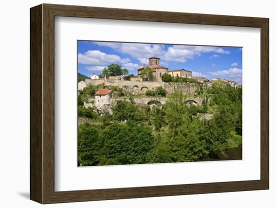 Perched Medieval Village, Haute Loire-Guy Thouvenin-Framed Photographic Print