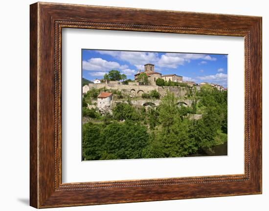 Perched Medieval Village, Haute Loire-Guy Thouvenin-Framed Photographic Print