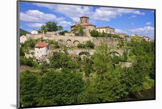 Perched Medieval Village, Haute Loire-Guy Thouvenin-Mounted Photographic Print