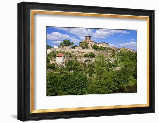 Perched Medieval Village, Haute Loire-Guy Thouvenin-Framed Photographic Print