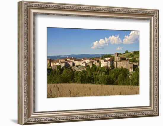 Perched Medieval Village, Haute Loire-Guy Thouvenin-Framed Photographic Print