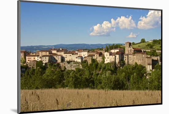 Perched Medieval Village, Haute Loire-Guy Thouvenin-Mounted Photographic Print