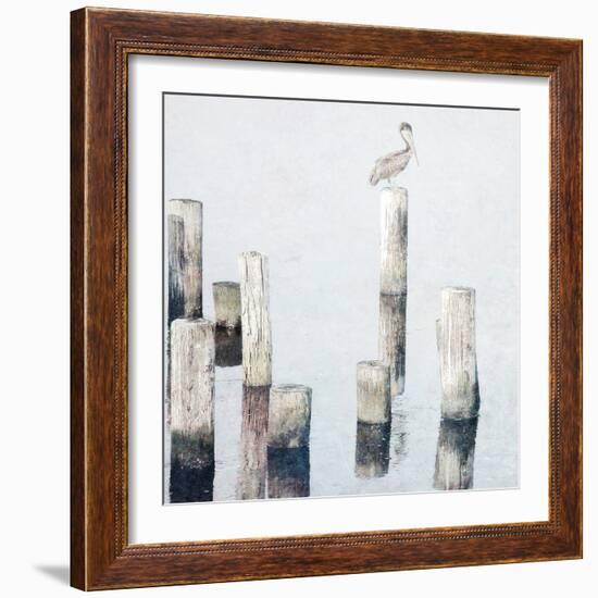Perched Pelican-Bruce Nawrocke-Framed Art Print