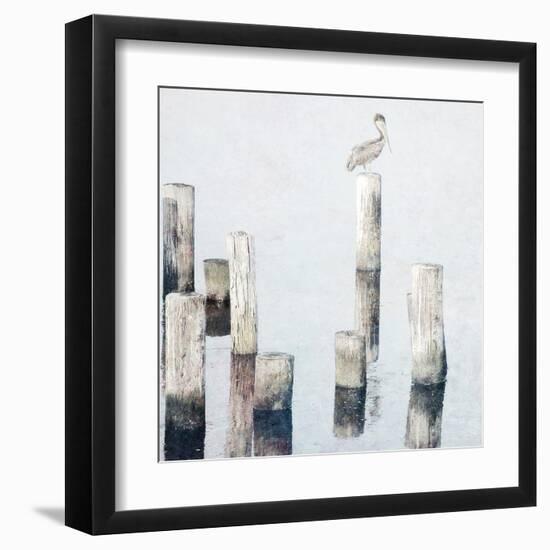 Perched Pelican-Bruce Nawrocke-Framed Art Print