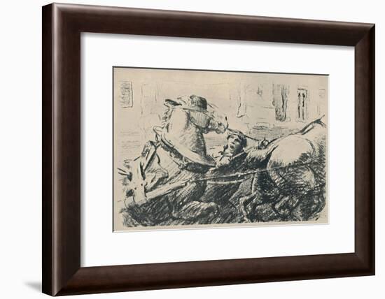 'Percheron Horses', 1919-Lowes Dalbiac Luard-Framed Giclee Print