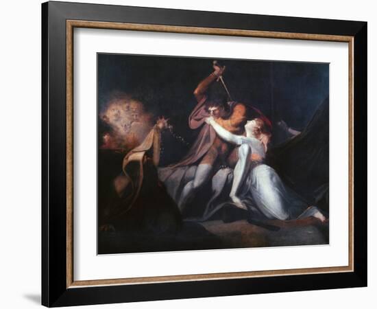 Percival Delivering Belisane..., Exhibited 1783-Henry Fuseli-Framed Giclee Print