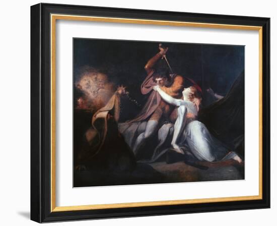 Percival Delivering Belisane..., Exhibited 1783-Henry Fuseli-Framed Giclee Print