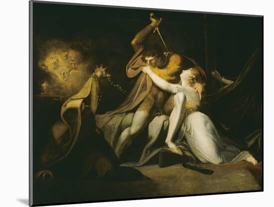 Percival Delivering Belisane from the Enchantment of Urma-Henry Fuseli-Mounted Giclee Print