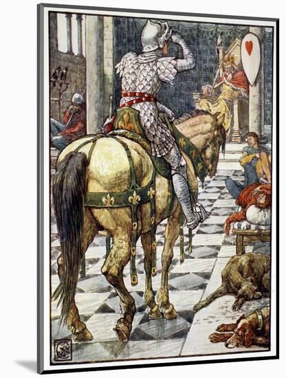 'Percival Obtains the Shield of the Beating Heart', 1911-Unknown-Mounted Giclee Print