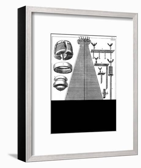 Percussion pendulum, 1725. Artist: Unknown-Unknown-Framed Giclee Print