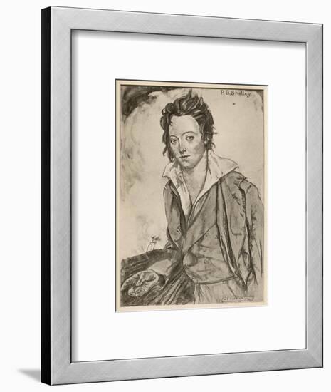 Percy Bysshe Shelley Writer-A.s. Hartrick-Framed Photographic Print