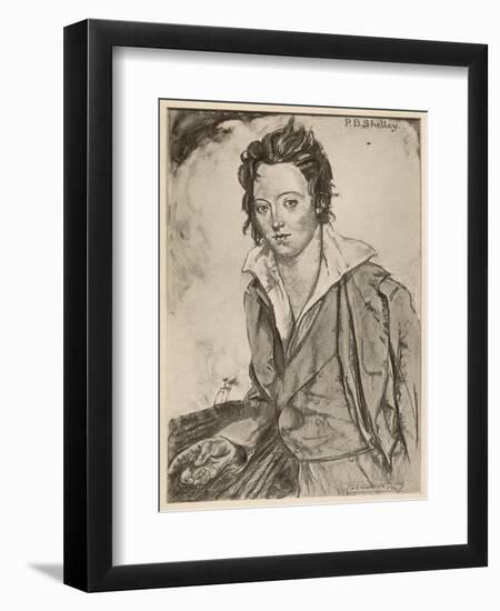 Percy Bysshe Shelley Writer-A.s. Hartrick-Framed Photographic Print