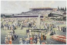 Flemington Race Course on the Day of the Melbourne Cup-Percy F.s. Spence-Art Print