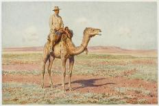 Surveyor on Camelback Reconnoitres the Route for the Trans-Continental Railway-Percy F.s. Spence-Art Print