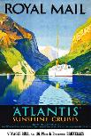 Royal Mail "Atlantis"-Percy Padden-Framed Stretched Canvas