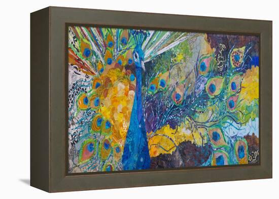 Percy Peacock II-Elizabeth St. Hilaire-Framed Stretched Canvas