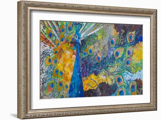 Percy Peacock II-Elizabeth St. Hilaire-Framed Art Print