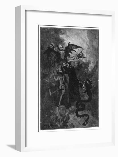 Pere Surin, Sent to Exorcise the Demons Plaguing the Nuns of Saint-Ursule-null-Framed Art Print