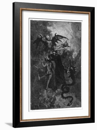 Pere Surin, Sent to Exorcise the Demons Plaguing the Nuns of Saint-Ursule-null-Framed Art Print