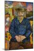 Père Tanguy, Portrait by Vincent Van Gogh (1853-1890), Oil on Canvas, 1887-Vincent van Gogh-Mounted Giclee Print