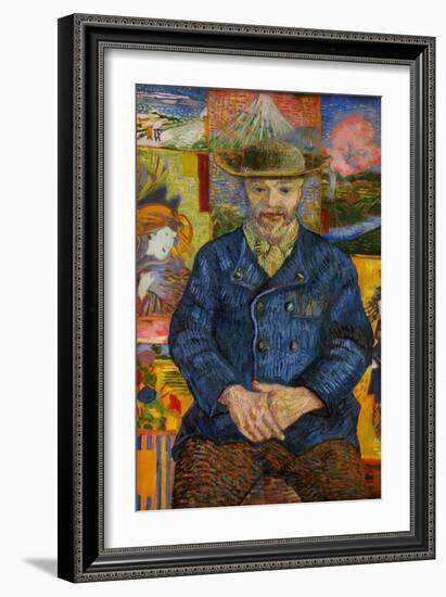 Père Tanguy, Portrait by Vincent Van Gogh (1853-1890), Oil on Canvas, 1887-Vincent van Gogh-Framed Giclee Print