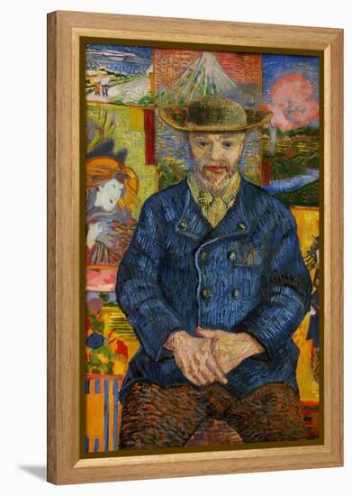 Père Tanguy, Portrait by Vincent Van Gogh (1853-1890), Oil on Canvas, 1887-Vincent van Gogh-Framed Premier Image Canvas