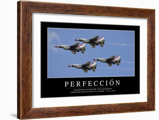 Perfección. Cita Inspiradora Y Póster Motivacional-null-Framed Photographic Print