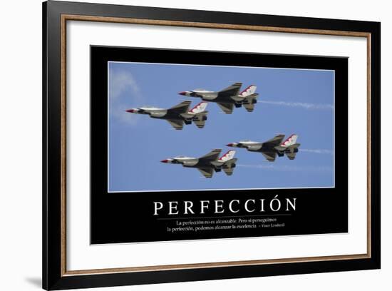 Perfección. Cita Inspiradora Y Póster Motivacional-null-Framed Photographic Print