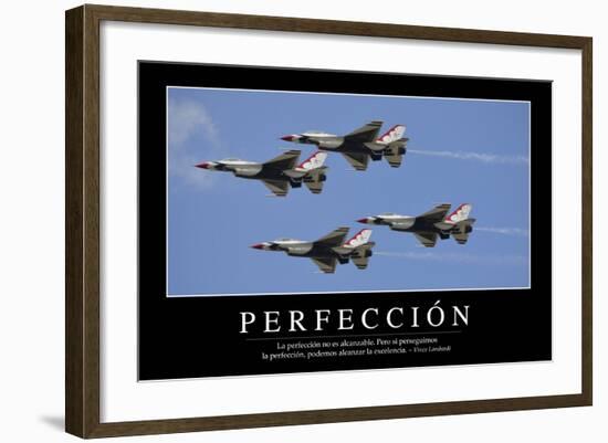 Perfección. Cita Inspiradora Y Póster Motivacional-null-Framed Photographic Print