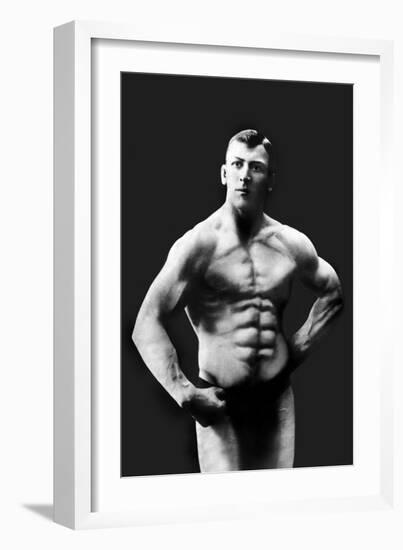 Perfect Abs-null-Framed Art Print