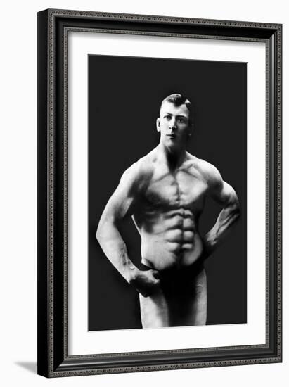 Perfect Abs-null-Framed Art Print