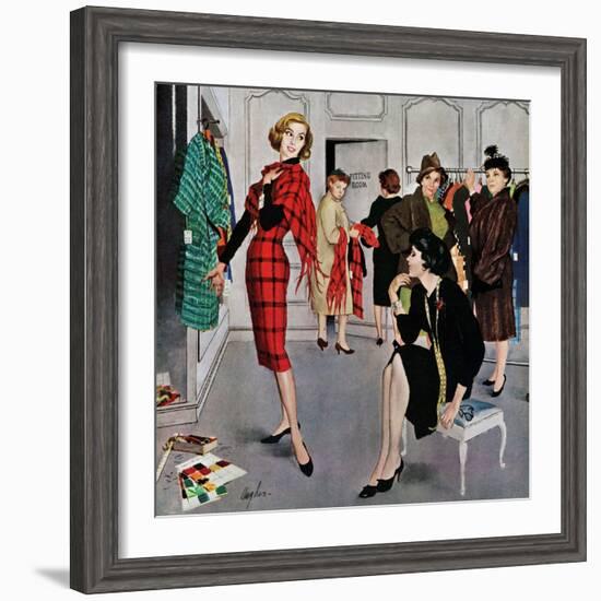 "Perfect Fit", January 10, 1959-George Hughes-Framed Giclee Print