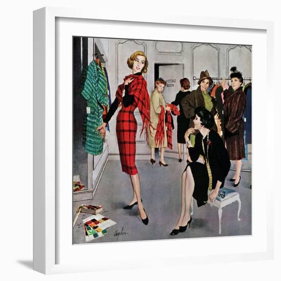 "Perfect Fit", January 10, 1959-George Hughes-Framed Giclee Print