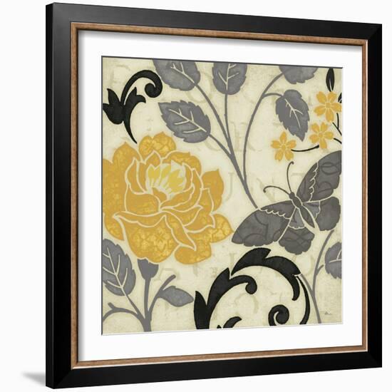 Perfect Petals I Yellow-Pela Design-Framed Art Print