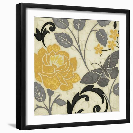 Perfect Petals I Yellow-Pela Design-Framed Art Print