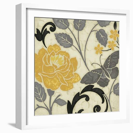 Perfect Petals I Yellow-Pela Design-Framed Art Print