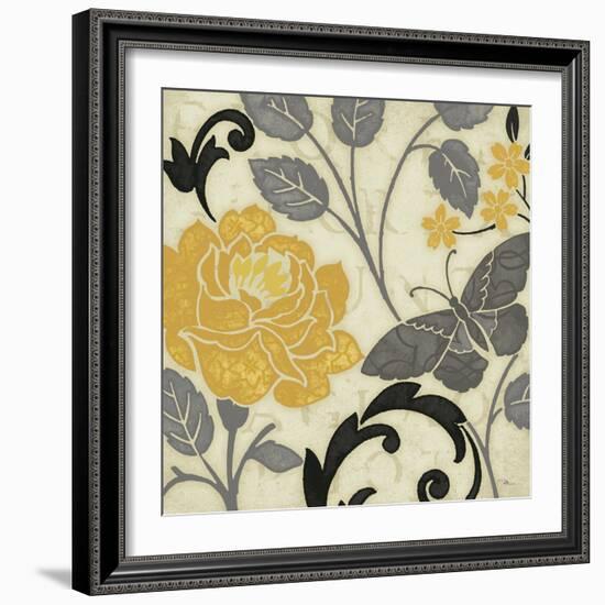 Perfect Petals I Yellow-Pela Design-Framed Art Print