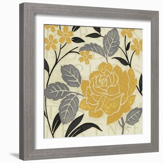 Perfect Petals II Yellow-Pela Design-Framed Art Print