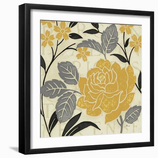 Perfect Petals II Yellow-Pela Design-Framed Art Print