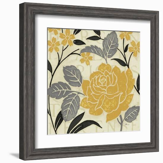 Perfect Petals II Yellow-Pela Design-Framed Art Print