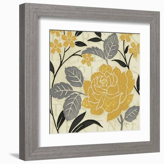 Perfect Petals II Yellow-Pela Design-Framed Art Print