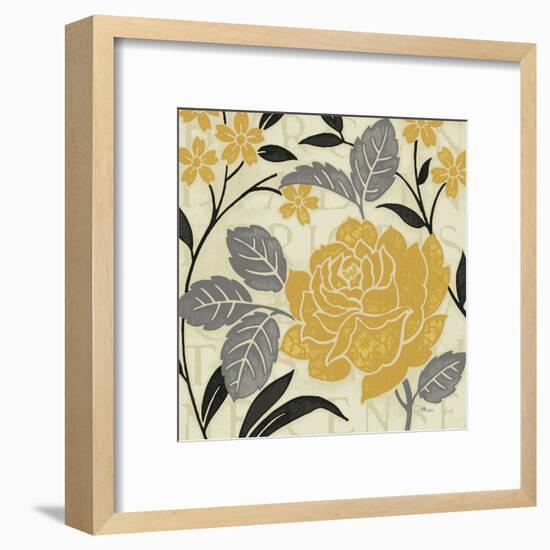 Perfect Petals II Yellow-Pela Design-Framed Art Print