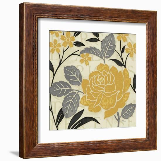 Perfect Petals II Yellow-Pela Design-Framed Art Print