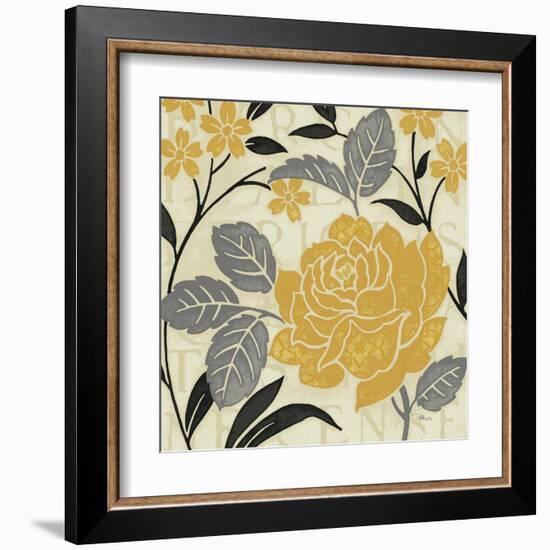 Perfect Petals II Yellow-Pela Design-Framed Art Print