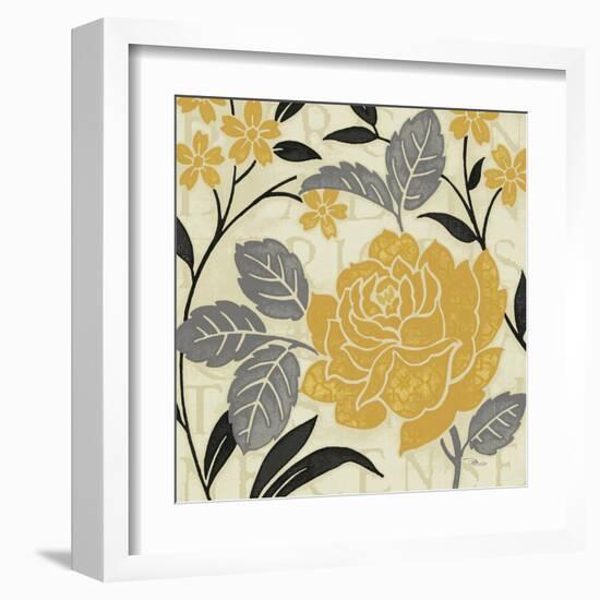 Perfect Petals II Yellow-Pela Design-Framed Art Print