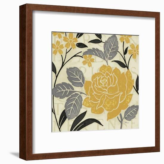 Perfect Petals II Yellow-Pela Design-Framed Art Print