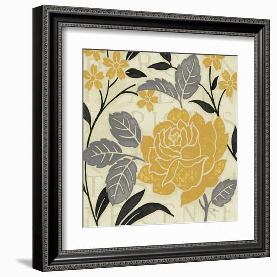 Perfect Petals II Yellow-Pela Design-Framed Art Print