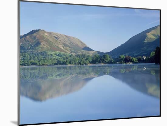 Perfect Reflection in Early Morning, Grasmere, Near Ambleside, Lake District, Cumbria, England-Lee Frost-Mounted Photographic Print