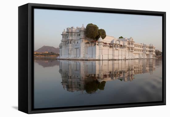 Perfect Reflection of Lake Palace Hotel, India-Martin Child-Framed Premier Image Canvas